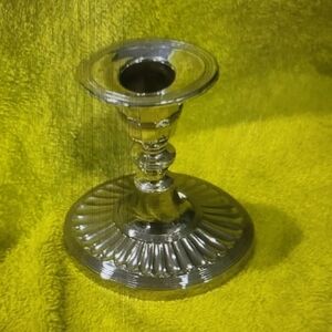 Gotham silver plated candle stick 5X4.5